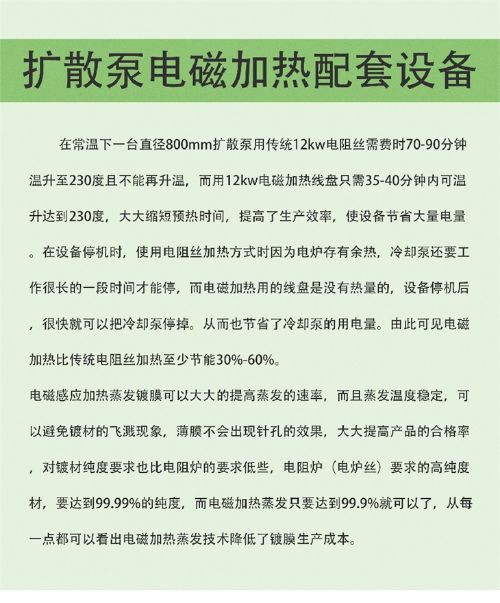 真空鍍膜擴散泵電磁加熱設(shè)備